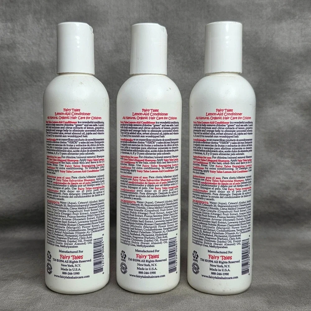 (X3) Fairy Tales Swimmer Conditioner for Kids - 8 oz Lemon-Aid Conditioner